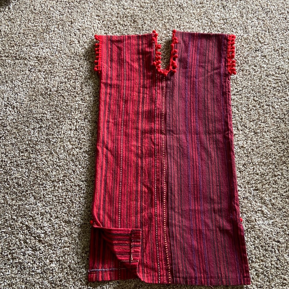 Girls size 8 Vintage Guatemalan handmade dress